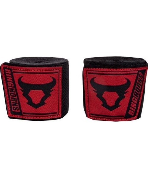 Boxing Wraps & Gel Undergloves Ringhorns: Bintai boksui Ringhorns Charger, 2.5 m - Black