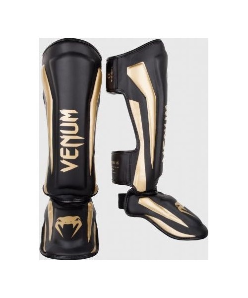 Kojų ir blauzdų apsaugos Venum: Apsaugos kojoms Venum Elite Standup - Black/Gold