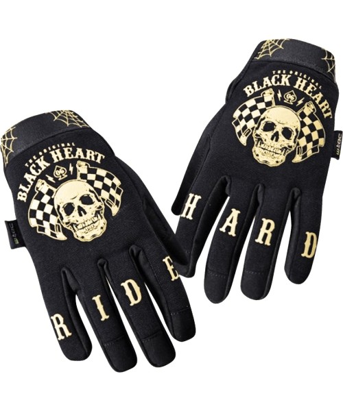 Vyriškos vasarinės motociklininko pirštinės W-TEC: Motorcycle Gloves W-Tec Black Heart Restarter
