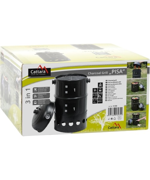 Anglinis grilis-rūkykla 3-in-1 Cattara Pisa 40 cm