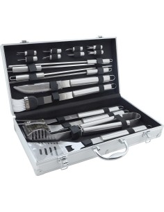 Barbecue Tools Set Cattara - 18pcs, Aluminium case