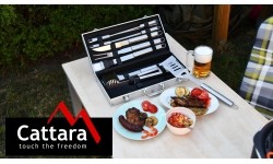 Barbecue Tools Set Cattara - 18pcs, Aluminium case