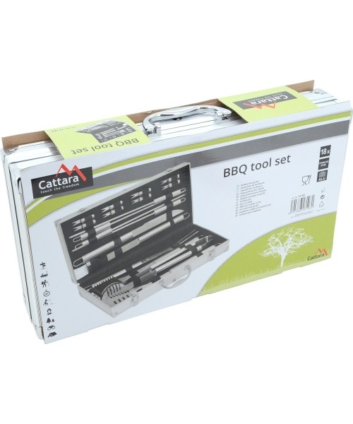 Barbecue Tools Set Cattara - 18pcs, Aluminium case