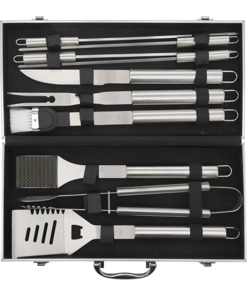 Barbecue Tools Set Cattara - 11pcs, Aluminium Case