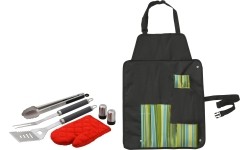 Barbecue Tools Set Cattara, 7pcs + Apron