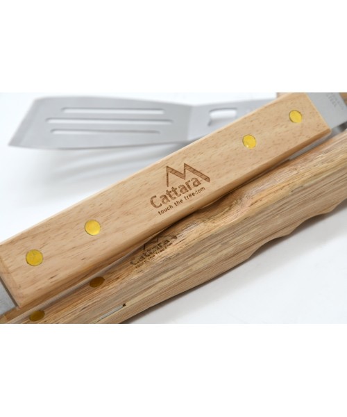 Barbecue Tools Set Cattara Wood - 3 pcs