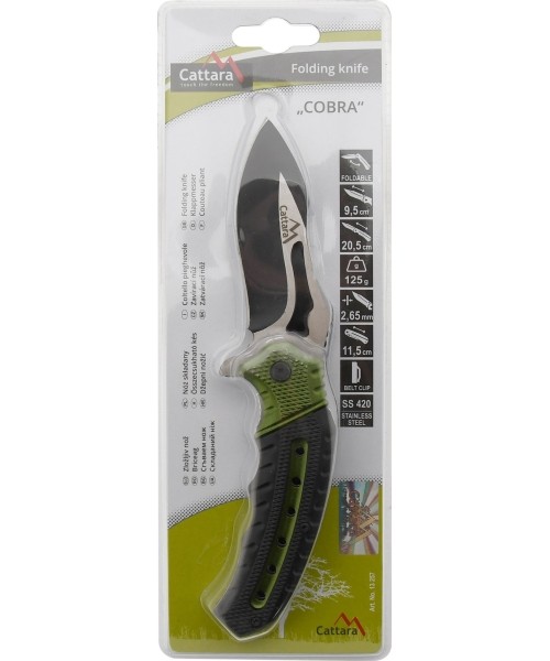 Sudedamas peilis su fiksatoriumi Cattara Cobra, 20 cm