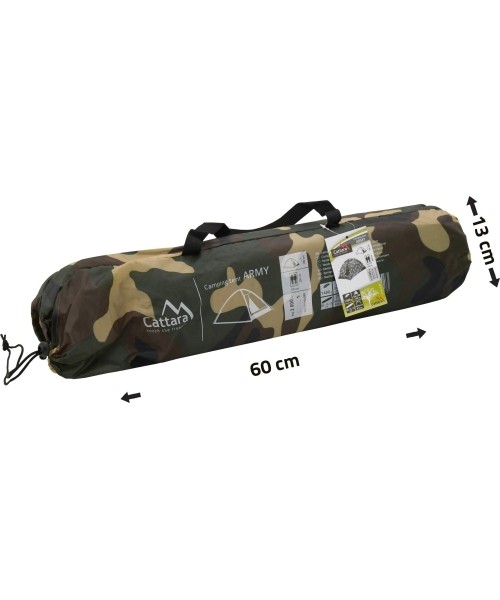 2-Person Tent Cattara Army 200x120x100cm