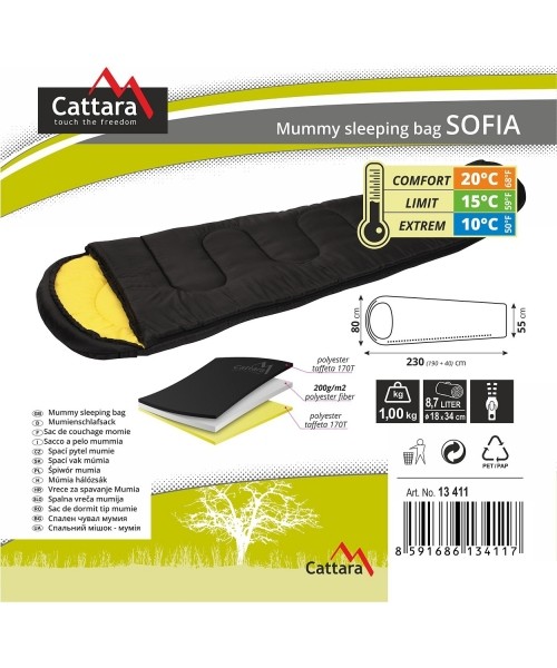 Miegmaišis Cattara Sofie +10°C