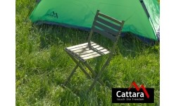 Turistinės kėdės Cattara: Sulankstoma stovyklavimo kėdė su atlošu Cattara Nature