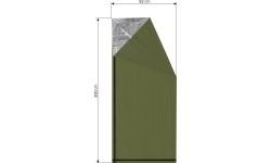 Survival Tools and Kits Cattara: Izoterminės folijos cilindras 200 x 92 cm Cattara SOS – žalias