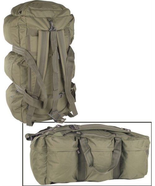 Outdoors Backpacks MIL-TEC: OD COMBAT DUFFLE BAG TAP 98 LTR