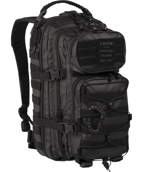 Outdoors Backpacks MIL-TEC: TACTICAL BLACK BACKPACK US ASSAULT SMALL
