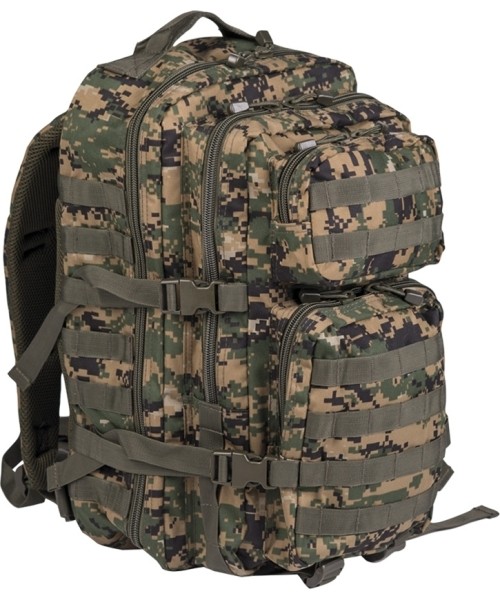 Turistinės kuprinės ir krepšiai MIL-TEC: DIGITAL W/L BACKPACK US ASSAULT LARGE