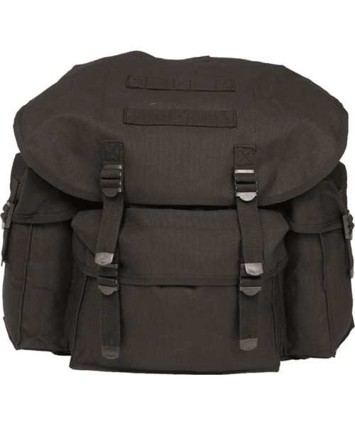 Outdoors Backpacks MIL-TEC: GERMAN BLACK COTTON IMP. RUCKSACK