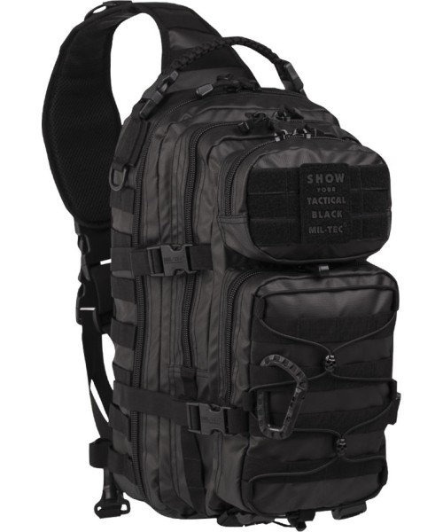 Outdoors Backpacks MIL-TEC: TACTICAL BLACK ONE STRAP ASSAULT PACK LARGE