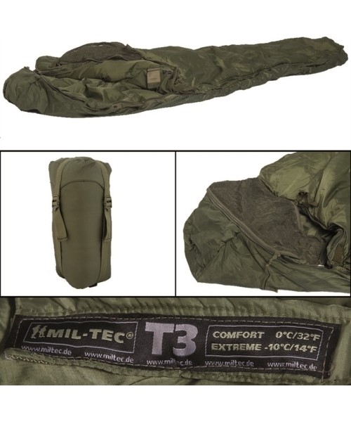 Miegmaišiai MIL-TEC: OD TACTICAL 3 SLEEPING BAG