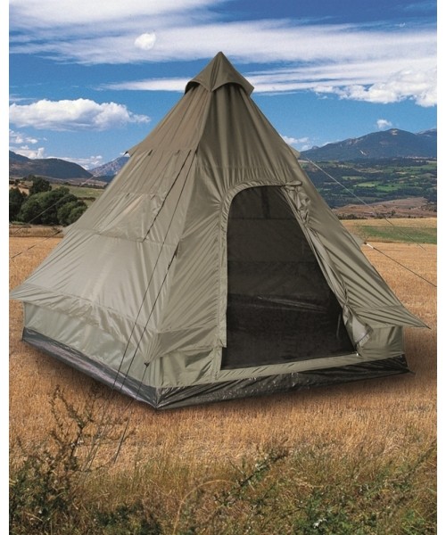 Palapinės MIL-TEC: OD TENT PYRAMID ′TIPI′