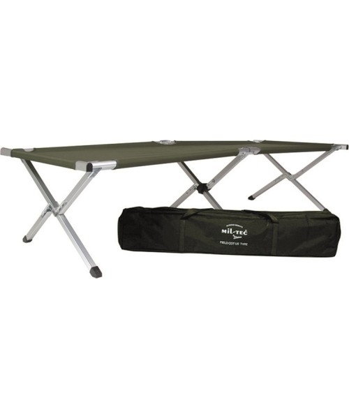 Gultai MIL-TEC: OD US STYLE ALUM. FOLDING COT W. BAG
