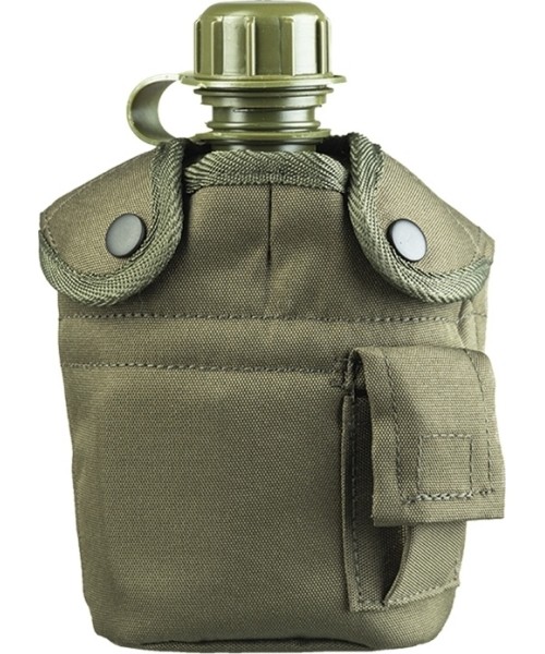 Gertuvės ir puodeliai MIL-TEC: OD US PLASTIC CANTEEN W.CUP AND COVER