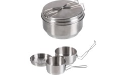 Indai MIL-TEC: CZECH 3-PC. STAINLESS STEEL MESS KIT
