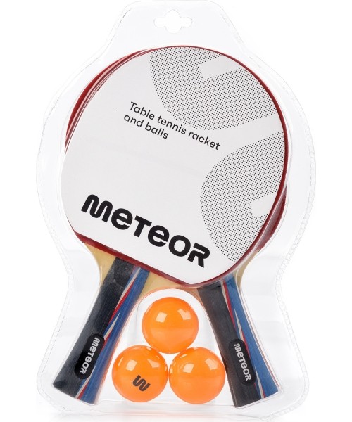 Stalo teniso raketės Meteor: Set of 2 table tennis rackets
