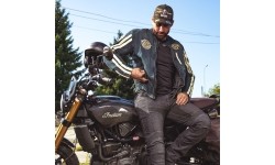 Men's Motorcycle Jeans W-TEC: Vyriški moto džinsai W-TEC Alfred CE
