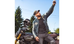 Men's Motorcycle Jeans W-TEC: Vyriški moto džinsai W-TEC Alfred CE