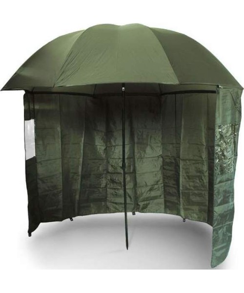 Umbrellas NGT: Skėtis su prisegama šonine apsauga NGT Green 45"