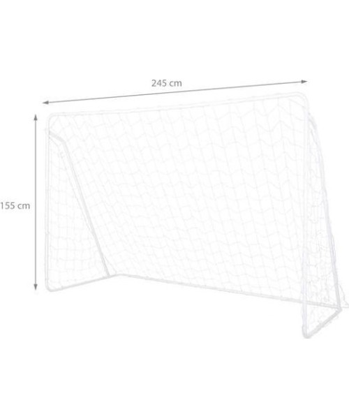 Mobilūs futbolo vartai Nils: Tinklas Nils NT8245, 245 x 155 x 80 cm