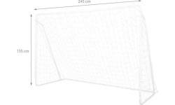 Mobilūs futbolo vartai Nils: Tinklas Nils NT8245, 245 x 155 x 80 cm