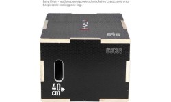 Balance Platforms HMS: DSC03 BLACK 50x40x30CM PLIOMETRINĖ KOKŠTELĖ HMS