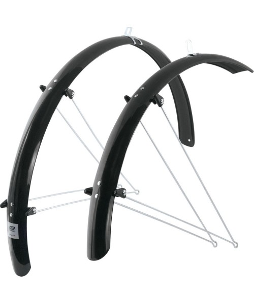 Gloves & Helmets & Accessories : Mudguard set, 28" FORCE 58 Aluflex, 58mm (black)
