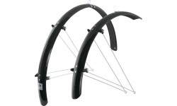 Gloves & Helmets & Accessories : Mudguard set, 28" FORCE 58 Aluflex, 58mm (black)