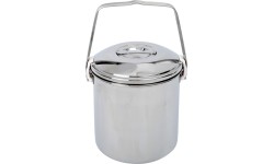 Pot BasicNature Billy Can Stainless Steel 1.4L
