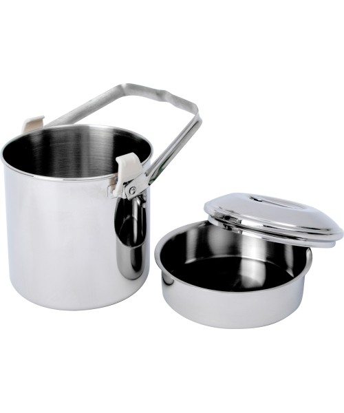 Pot BasicNature Billy Can Stainless Steel 1.4L