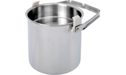 Pot BasicNature Billy Can Stainless Steel 1.4L
