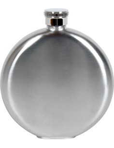 BasicNature Hip flask 'Brush, round'