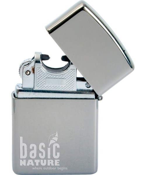 Išgyvenimo reikmenys ir jų rinkiniai BasicNature: Žiebtuvėlis BasicNature Arc USB Polished