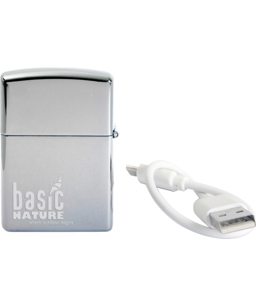 Lighter BasicNature Arc USB Polished