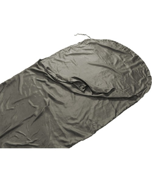Sleeping Bag Liner Origin Outdoors Hoody Silk Semi-Rectangular Anthracite 