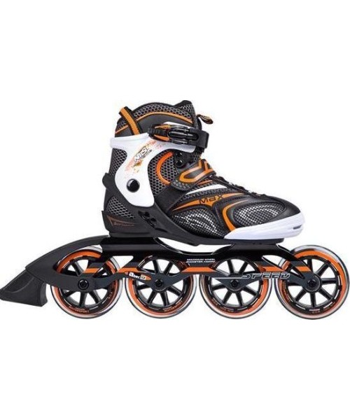 Fixed size rollers Nils Extreme: NA1060 JUODAI ORANŽINIAI RIEDUČIAI NILS EXTREME