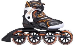 Fixed size rollers Nils Extreme: NA1060 JUODAI ORANŽINIAI RIEDUČIAI NILS EXTREME