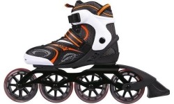 Fixed size rollers Nils Extreme: NA1060 JUODAI ORANŽINIAI RIEDUČIAI NILS EXTREME