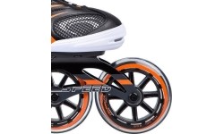 Fixed size rollers Nils Extreme: NA1060 JUODAI ORANŽINIAI RIEDUČIAI NILS EXTREME