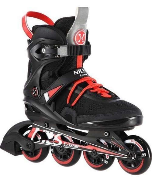 Fixed size rollers Nils Extreme: NA14124 JUODOS SPALVOS RIEDUČIAI NILS EXTREME