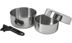 Cooking Set BasicNature Stainless Steel Biwak 1