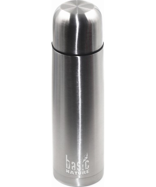 Thermoses BasicNature: Termosas BasicNature Vacuum, 0.5L, nerūdijančio plieno