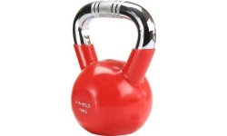 Metalinės giros dengtos guma HMS: KTC KETTLEBELL SU CHROMUOTA RANKENA HMS