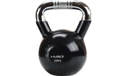 Metalinės giros dengtos guma HMS: KTC KETTLEBELL SU CHROMUOTA RANKENA HMS